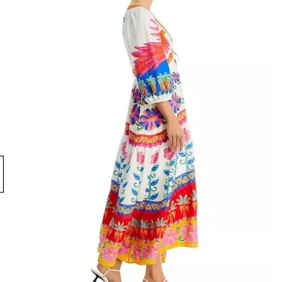 FARM Rio Vivid Garden Maxi Dress size M- New With Tags - Picture 5 of 5